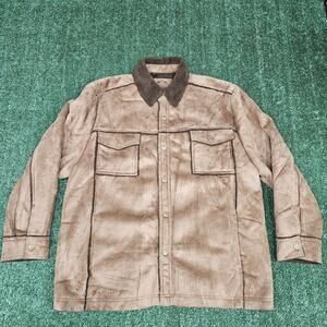 Legendary Whitetails~Deer Gear Sherpa~Lined Suede Jacket Men’s Size: XL